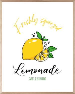 Lámina Freshly squeezed Lemonade