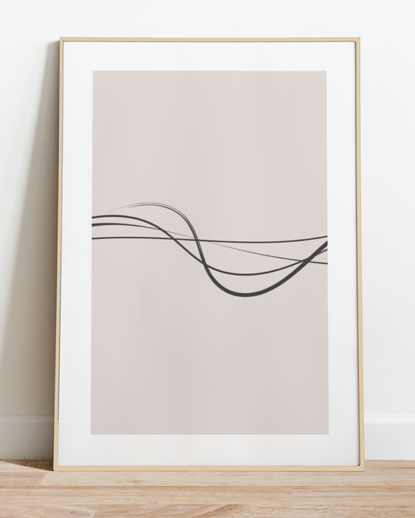 Lámina Ondas Minimalistas - Imagen 2