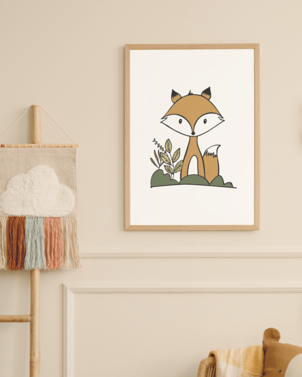 Lámina Animales Zorro - Imagen 2
