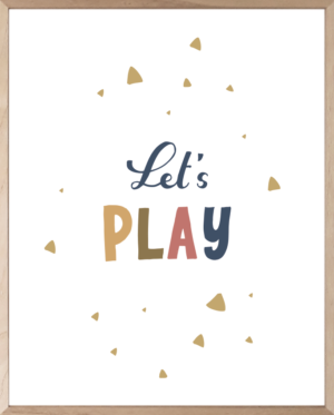 Lámina Infantil Let´s Play