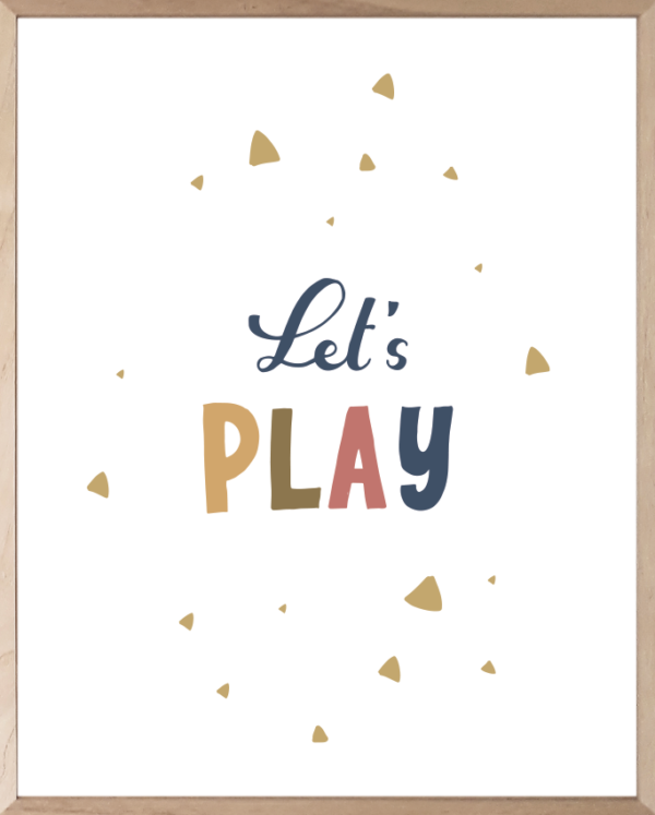 Lámina Infantil Let´s Play