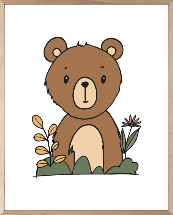 Lámina Animales Oso