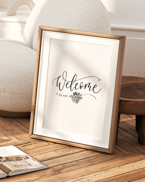 Lámina Welcome to Our Home en Lettering - Imagen 2