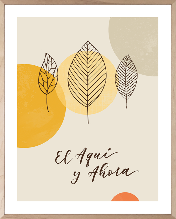 Lámina El Aquí y Ahora en Lettering