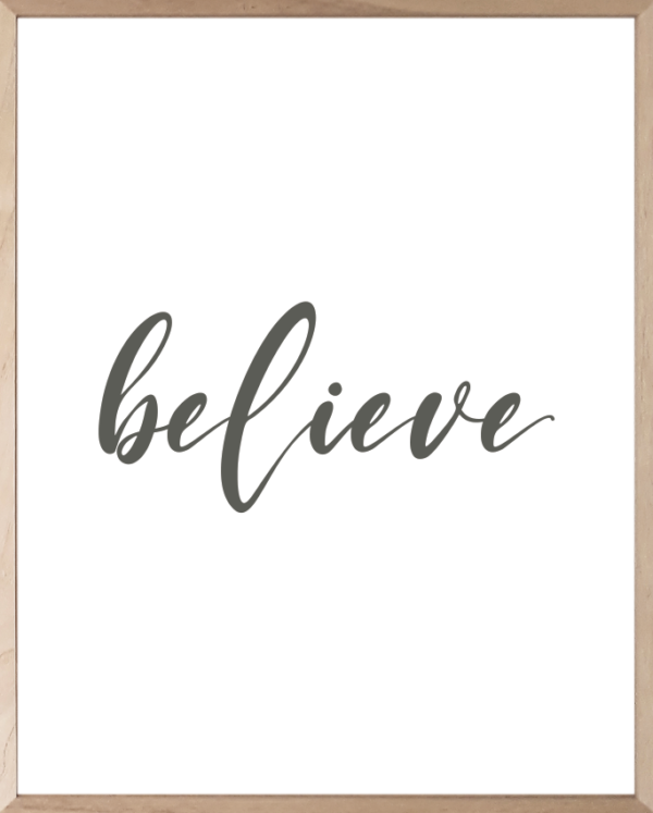 Lámina Believe