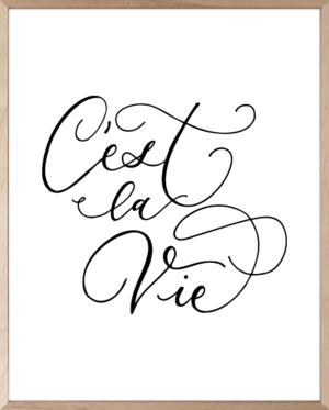 Lámina C’est la Vie
