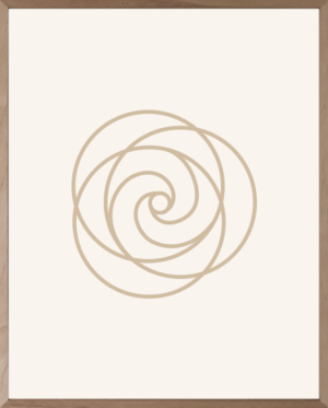 Lámina Espiral Dorada