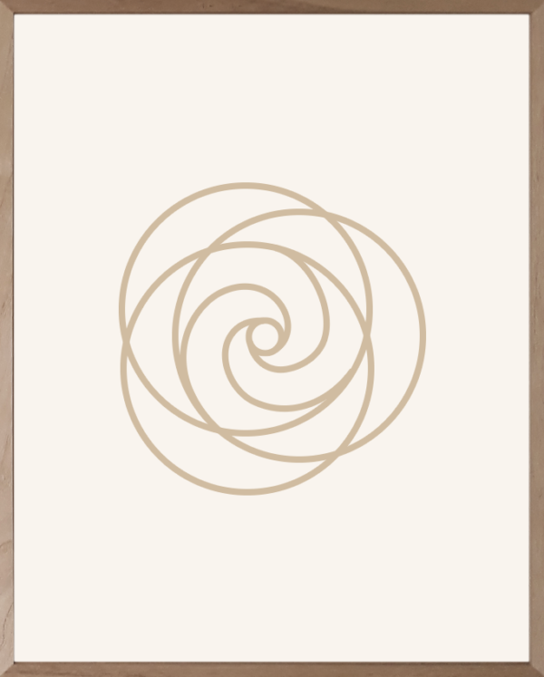 Lámina Espiral Dorada