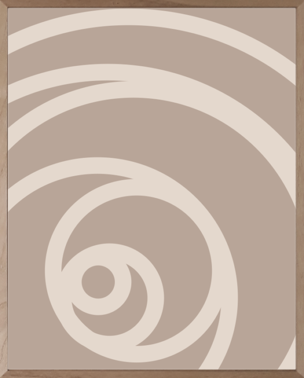 Póster Abstracto con Espiral - Espiral del Tiempo
