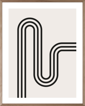 Lámina Abstracta Geométrica - Caminos Infinitos