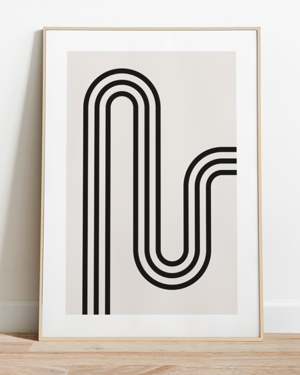 Lámina Abstracta Geométrica - Caminos Infinitos - Imagen 2