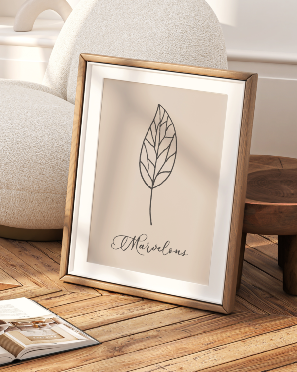 Set de 6 Láminas Botánicas Minimalistas con Frases Inspiradoras Únicas - Imagen 7