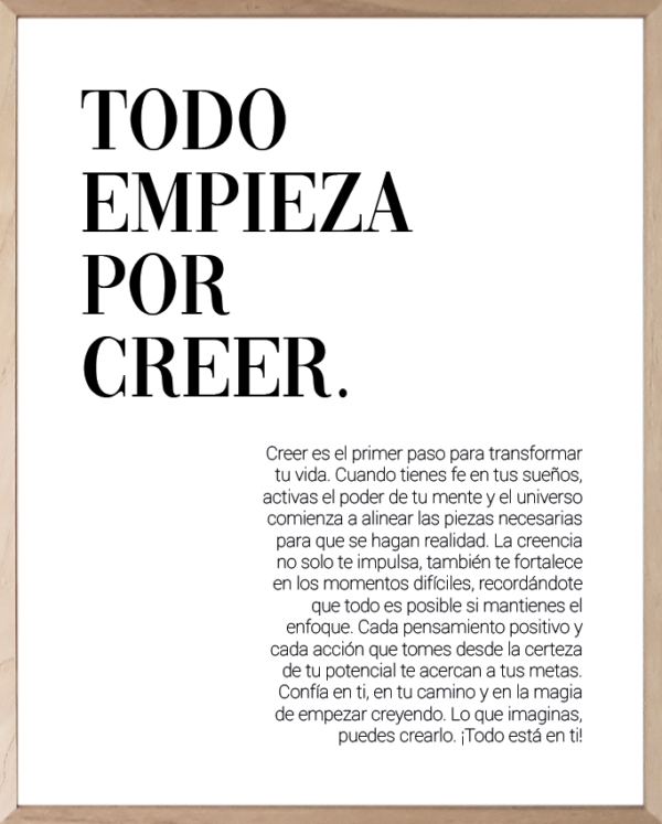 Lámina Motivacional con Mensaje