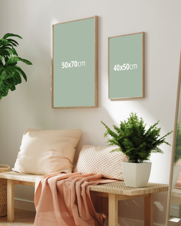 Set de 2 Láminas Minimalistas Exclusivas – Bienvenida con Estilo y Geometría Sutil - Imagen 2