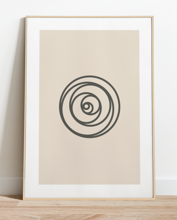 Set de 3 Láminas Abstractas Minimalistas Exclusivas en Tonos Tierra - Imagen 3