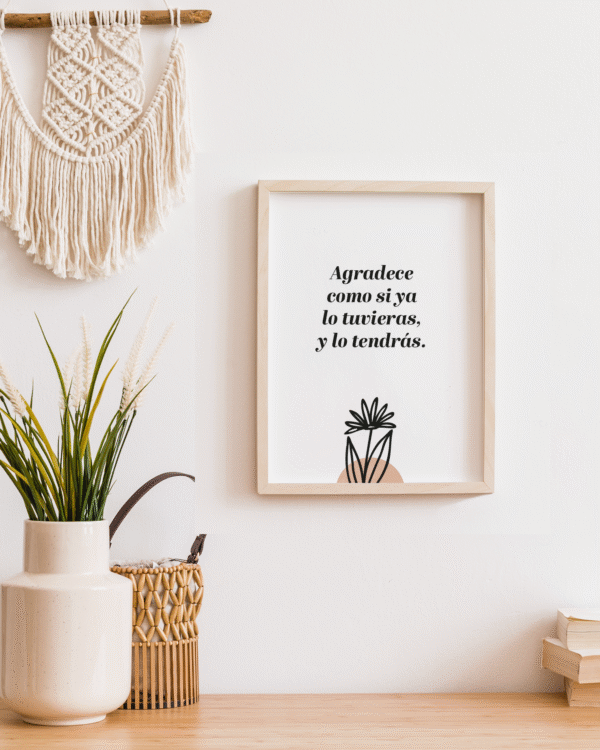 Set de 7 Láminas Inspiradoras Botánicas con Frases Positivas para Imprimir - Imagen 7