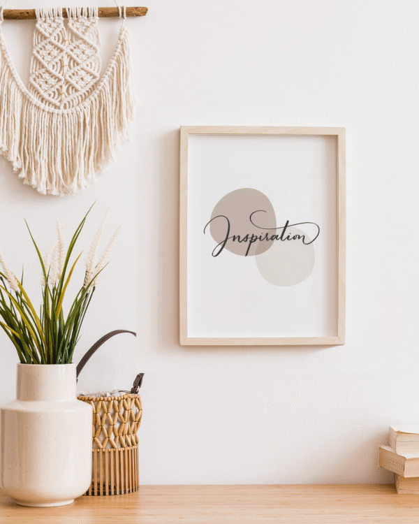 Set de 3 Láminas Abstractas Minimalistas Exclusivas en Tonos Tierra - Imagen 5