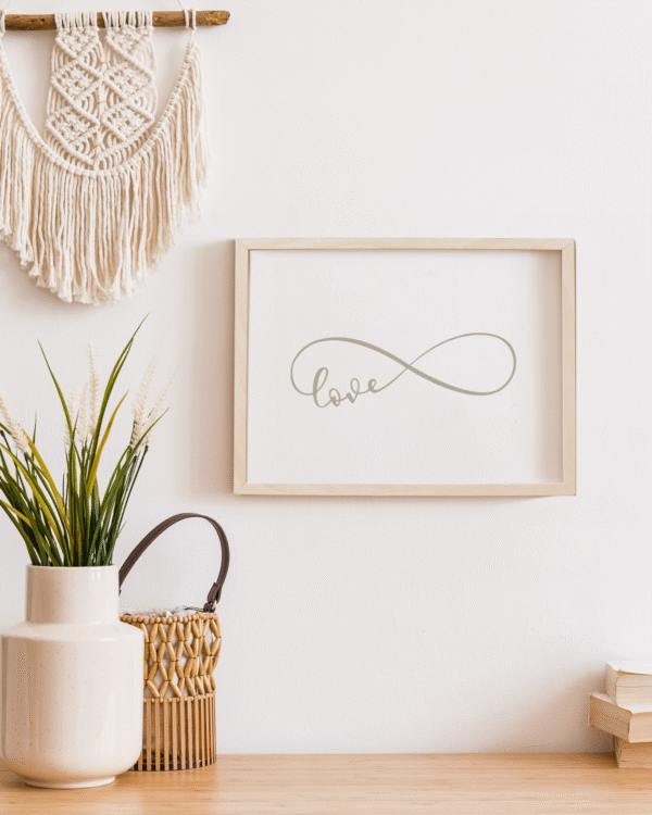 lámina love minimalista