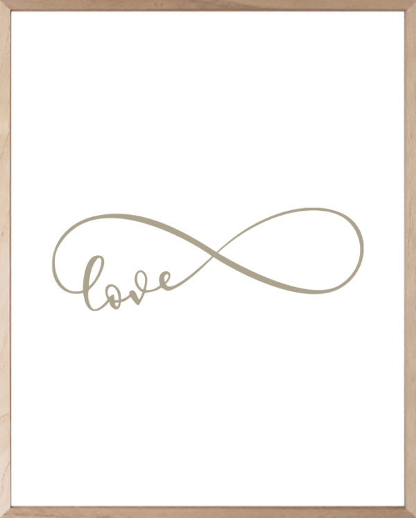 lámina love minimalista
