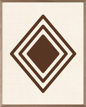 lámina geométrica minimalista