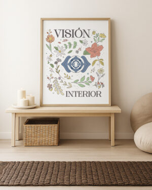 Lámina Chakra Tercer Ojo Floral