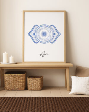 lámina Chakra Tercer Ojo Ajna