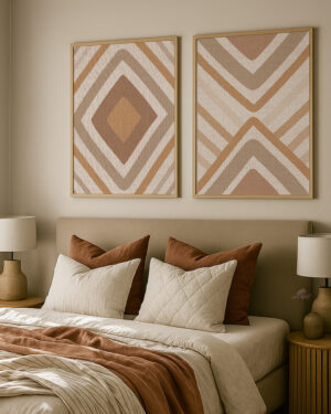 Set de 2 Láminas Feng Shui para Dormitorio