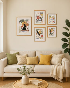 Set de 5 Láminas Animales de Poder