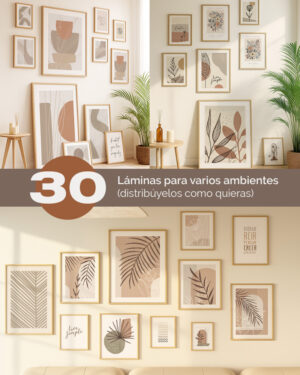 30 laminas decorativas