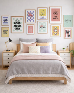 Set de 11 Láminas Teens para habitación - Optimismo, expresión personal y buena energía