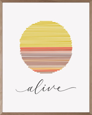 lámina minimalista boho