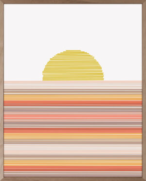 lámina decorativa amanecer abstracto